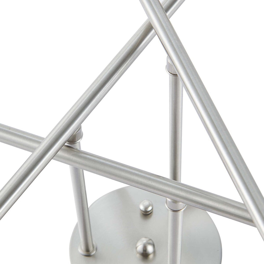 Plafonnier semi-encastré Sputnik moderne en métal léger de 60 cm (23,62 po)