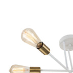 Plafonnier semi-encastré Sputnik moderne en métal léger de 60 cm (23,62 po)