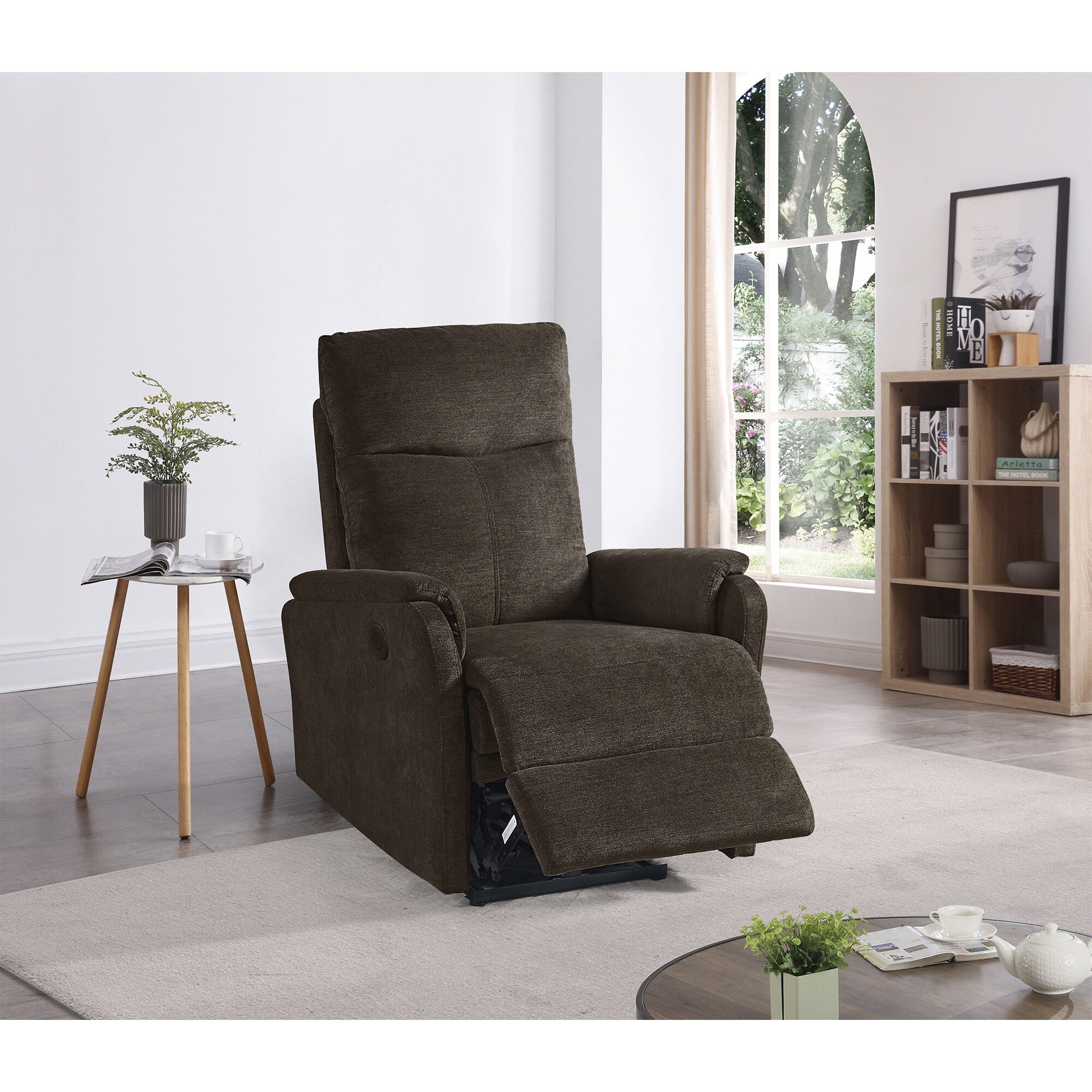 Fauteuil inclinable électrique moderne avec port USB, support complet de la tête et des lombaires