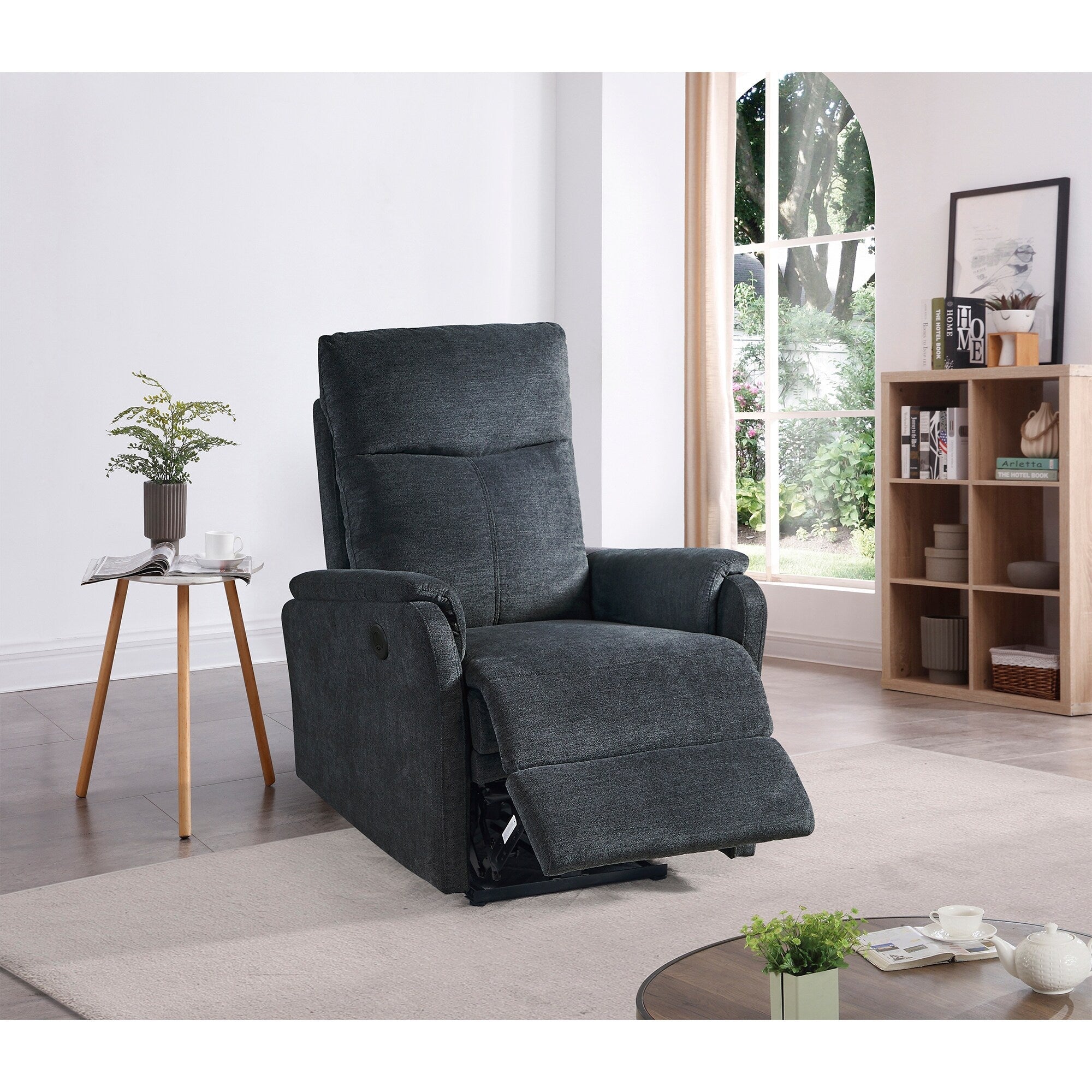 Fauteuil inclinable électrique moderne avec port USB, support complet de la tête et des lombaires