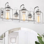 Appliques murales modernes à 3/4/5/6 lumières au-dessus du miroir pour salle de bain