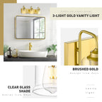 Appliques murales modernes à 3/4/5/6 lumières au-dessus du miroir pour salle de bain