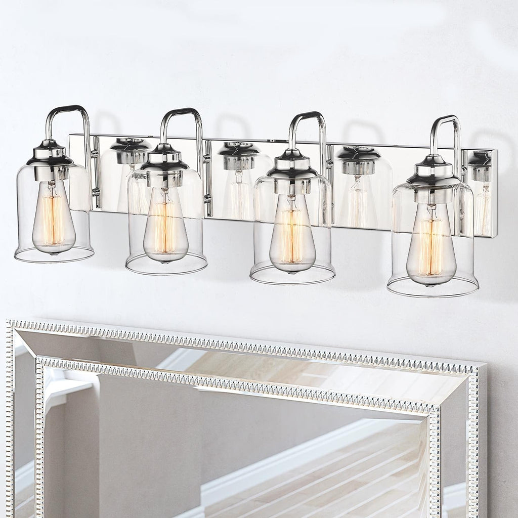 Appliques murales modernes à 3/4/5/6 lumières au-dessus du miroir pour salle de bain