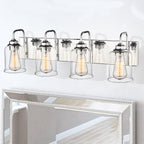 Appliques murales modernes à 3/4/5/6 lumières au-dessus du miroir pour salle de bain