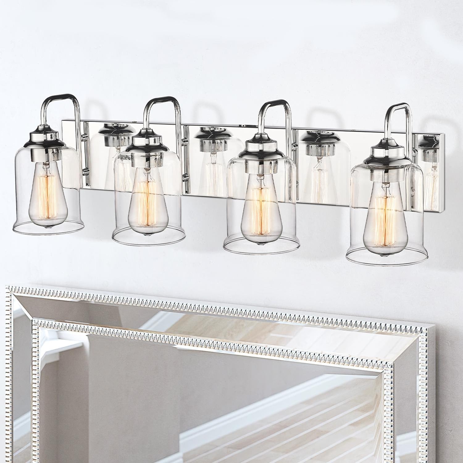 Appliques murales modernes à 3/4/5/6 lumières au-dessus du miroir pour salle de bain