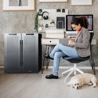 Réfrigérateur à vin et boissons Newair, 18 bouteilles et 59 canettes, deux zones de température, autonome, contrôle numérique de la température