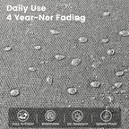 Ensemble de 9 chaises pivotantes d'extérieur en osier OVIOS avec table à feu