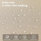 Ensemble de 9 chaises pivotantes d'extérieur en osier OVIOS avec table à feu