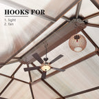 Gazebo à toit rigide EROMMY, pergola d'extérieur avec double toit, filet et rideaux, auvent robuste pour patio, arrière-cour, fête au bord de la piscine