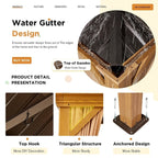 Tonnelle d'extérieur à toit rigide avec double toit en acier galvanisé et cadre en aluminium, pergola extérieure avec rideaux et filets haut de gamme