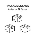 Ensemble de meubles de jardin Outsunny 5 pièces en L, canapé d'extérieur en bois, gris