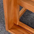 Ensemble de meubles de jardin Outsunny 5 pièces en L, canapé d'extérieur en bois, gris