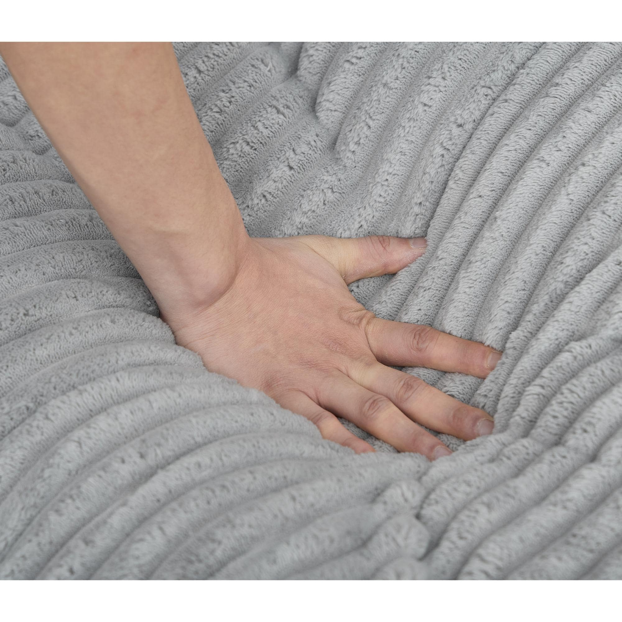 Canapé-lit surdimensionné en velours côtelé moelleux et réglable