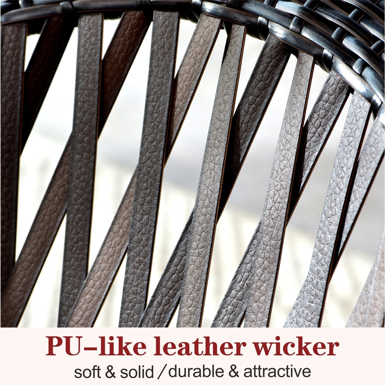 Ensemble bistrot OVIOS 3 pièces avec chaises à bascule et table basse en verre