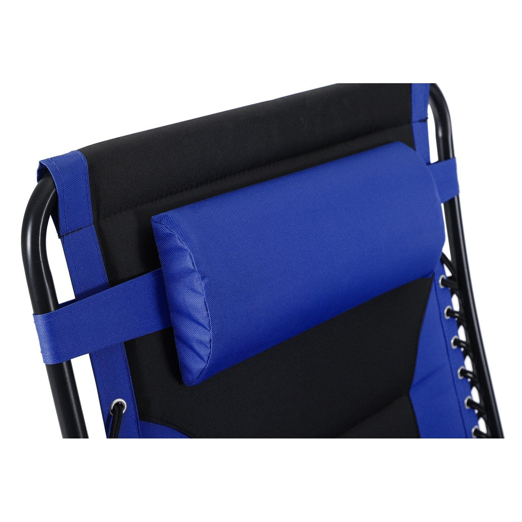 Fauteuil de salon surdimensionné XL rembourré à gravité zéro, accoudoirs larges, inclinable et réglable avec porte-gobelet - N/A