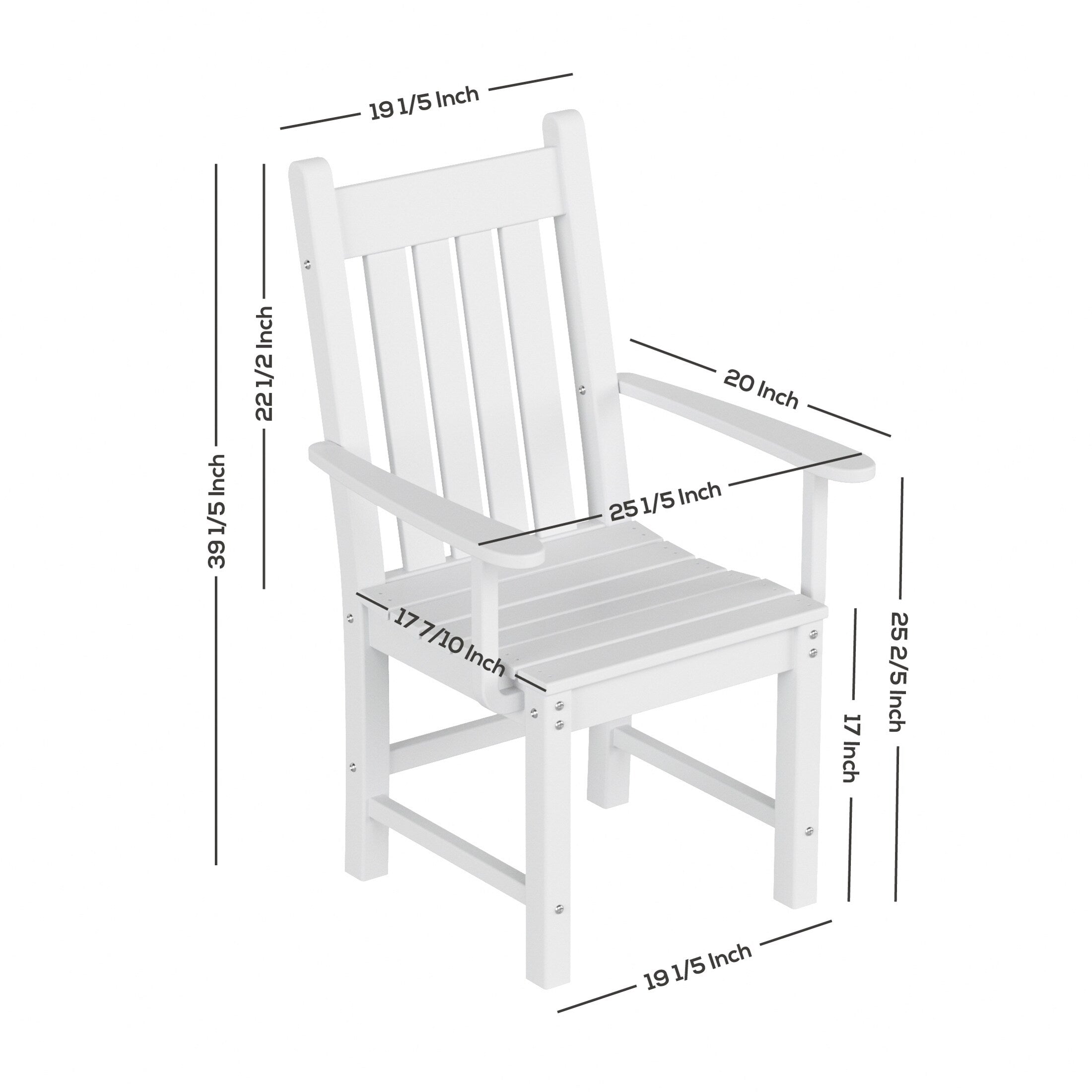 Ensemble de salle à manger d'extérieur Polytrends Laguna en PEHD, toutes saisons, avec table ronde et fauteuils (5 pièces)