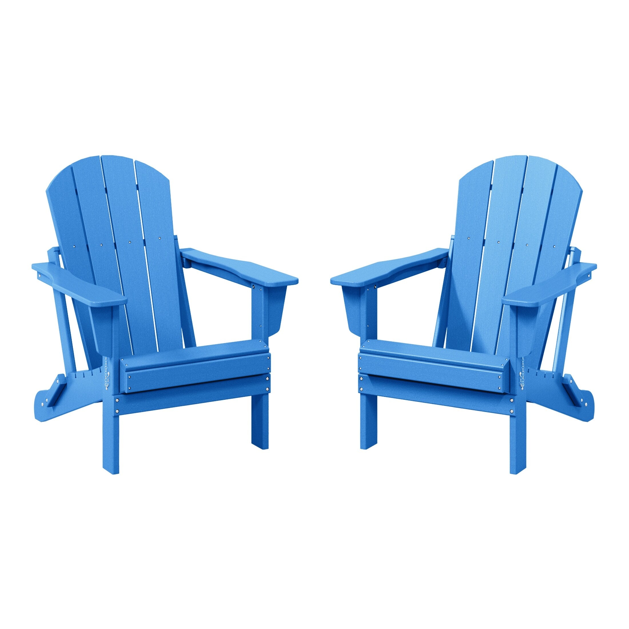 Chaises pliantes Adirondack Polytrends Laguna résistantes aux intempéries (lot de 2)