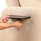 Canapé-lit gigogne 3 en 1 avec table à 2 oreilles