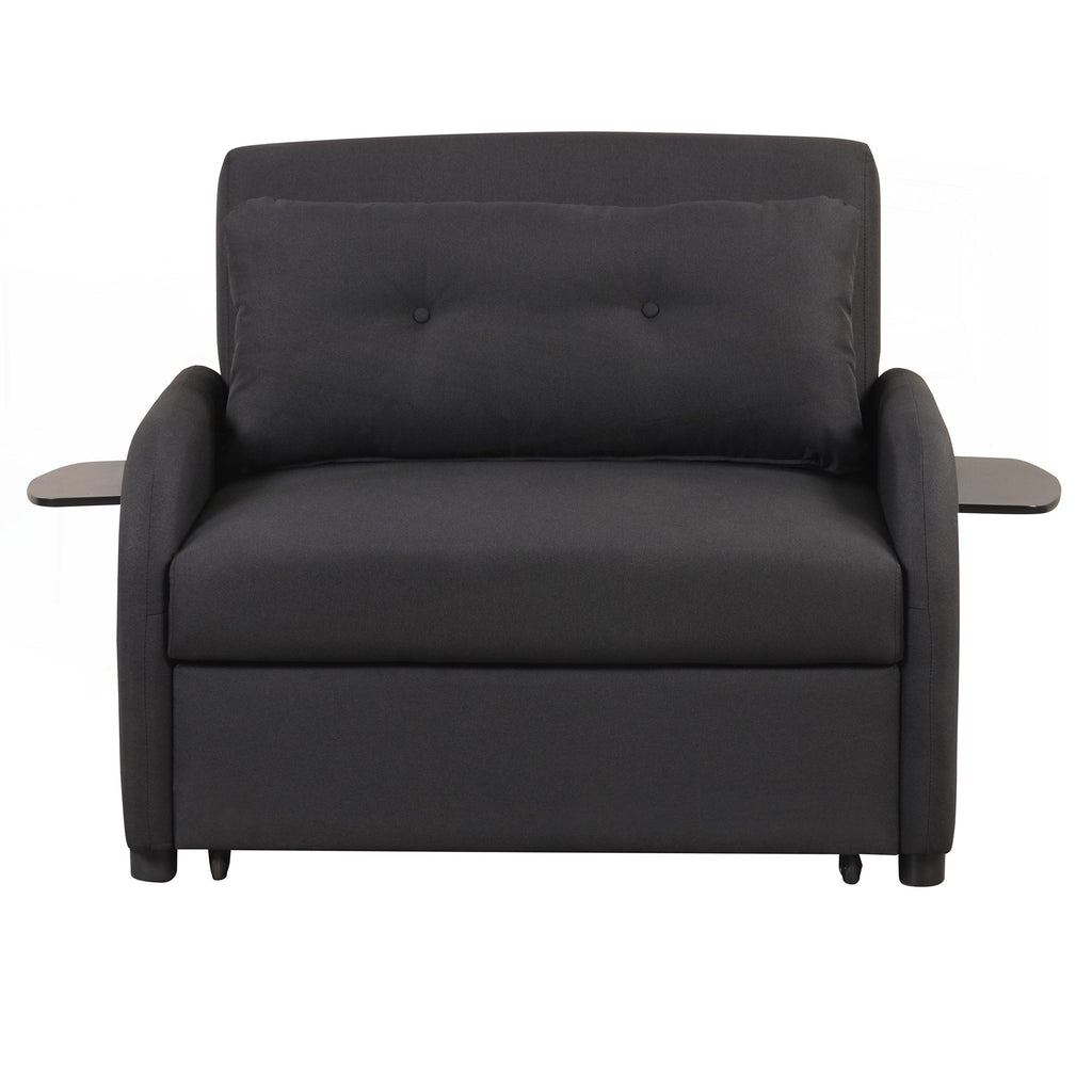 Canapé-lit gigogne 3 en 1 avec table à 2 oreilles