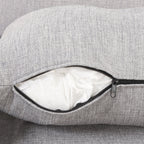 Canapé-lit gigogne 3 en 1 avec table à 2 oreilles