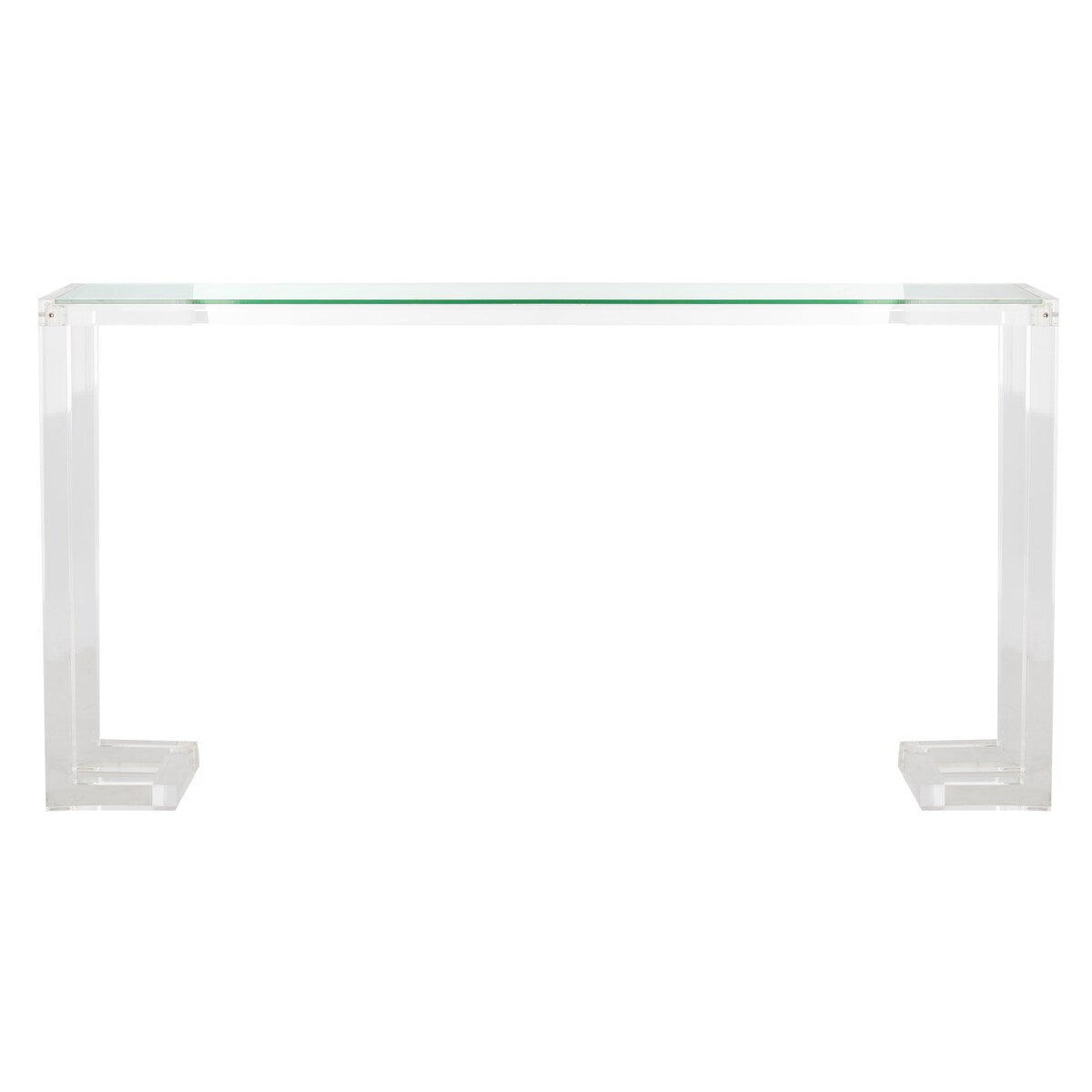 Console Safavieh Couture Camryn en acrylique transparent (60 l x 10 l x 30 h)