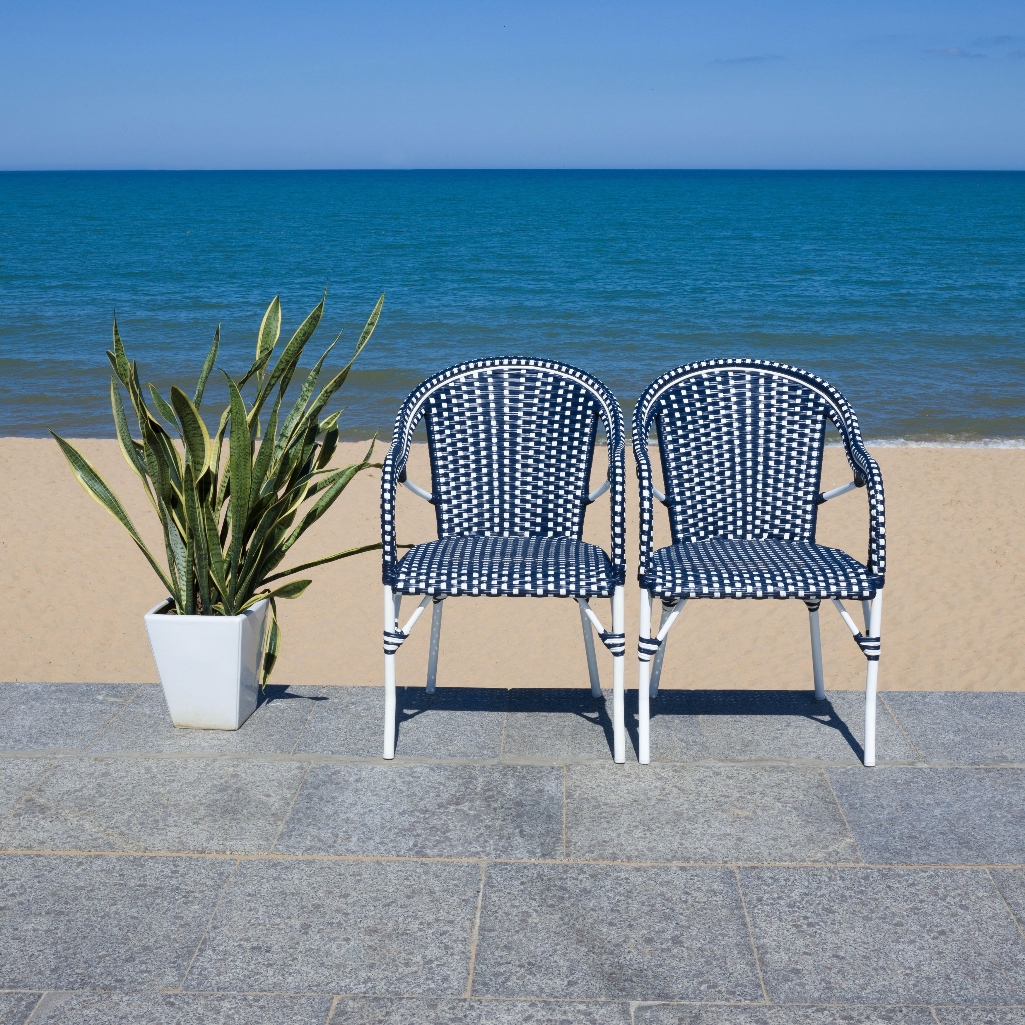 Fauteuil SAFAVIEH Doreth (lot de 2) - 23 L x 36 P x 25 H