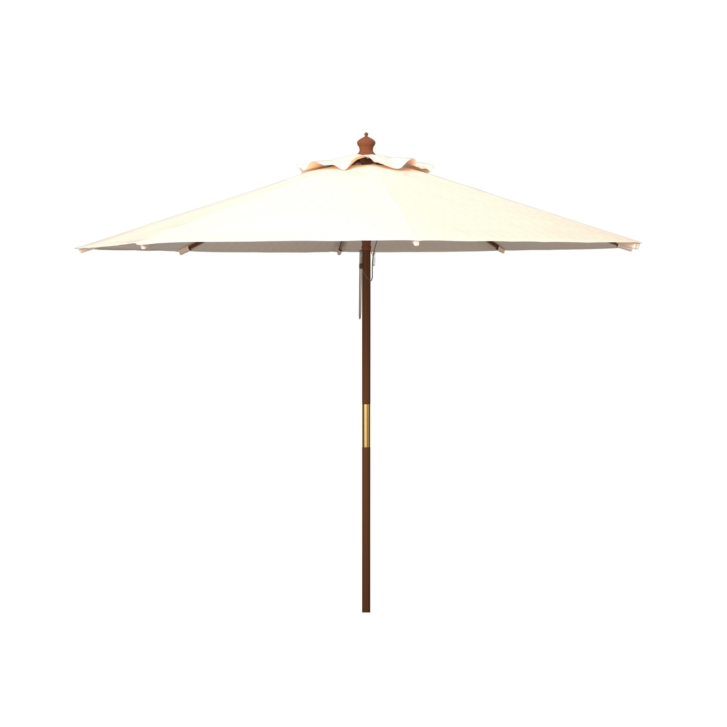 Parasol de marché à poulie en bois SAFAVIEH Outdoor Glauca de 11 pieds