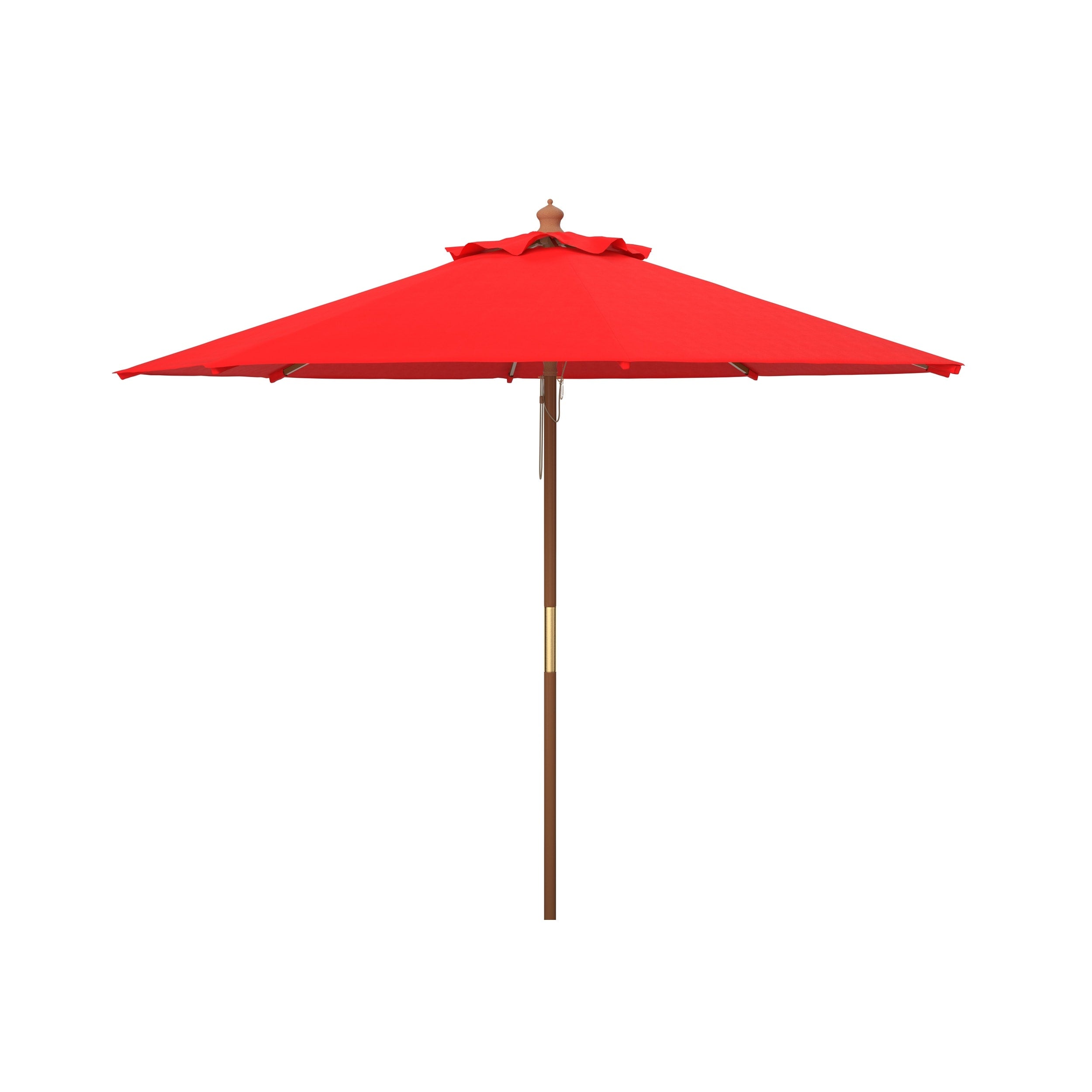 Parasol de marché à poulie en bois SAFAVIEH Outdoor Glauca de 11 pieds