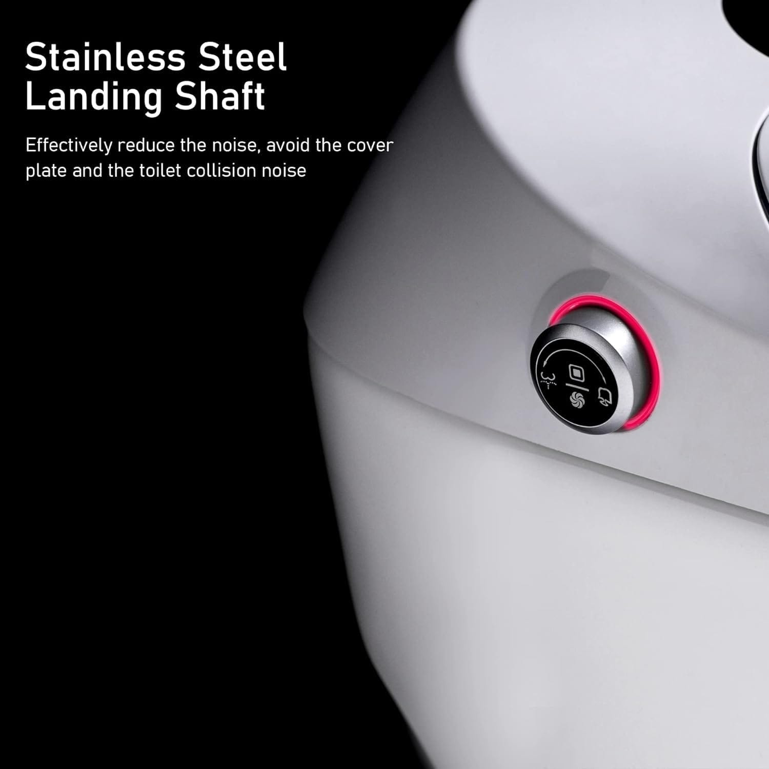 Toilettes intelligentes, bidet monobloc pour salle de bain, toilettes allongées modernes avec eau chaude, double chasse d'eau automatique, fonctionnement par capteur de pied