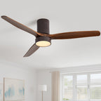 Ventilateur de plafond encastré Sofucor 52 pouces avec télécommande, moteur réversible et éclairage intégré en option
