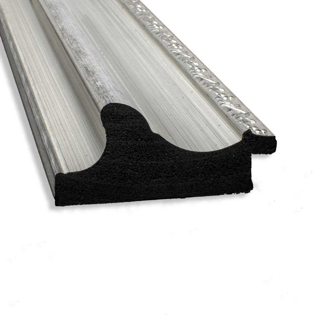 Miroir mural biseauté pour salle de bain - Cadre argenté Parlor