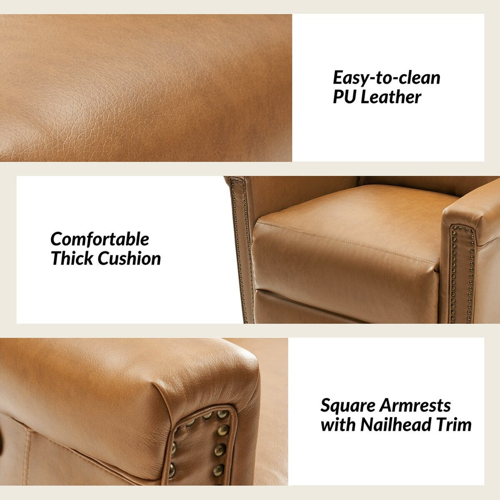 Ensemble de 2 fauteuils inclinables électriques pivotants et à bascule traditionnels Tobias par HULALA HOME