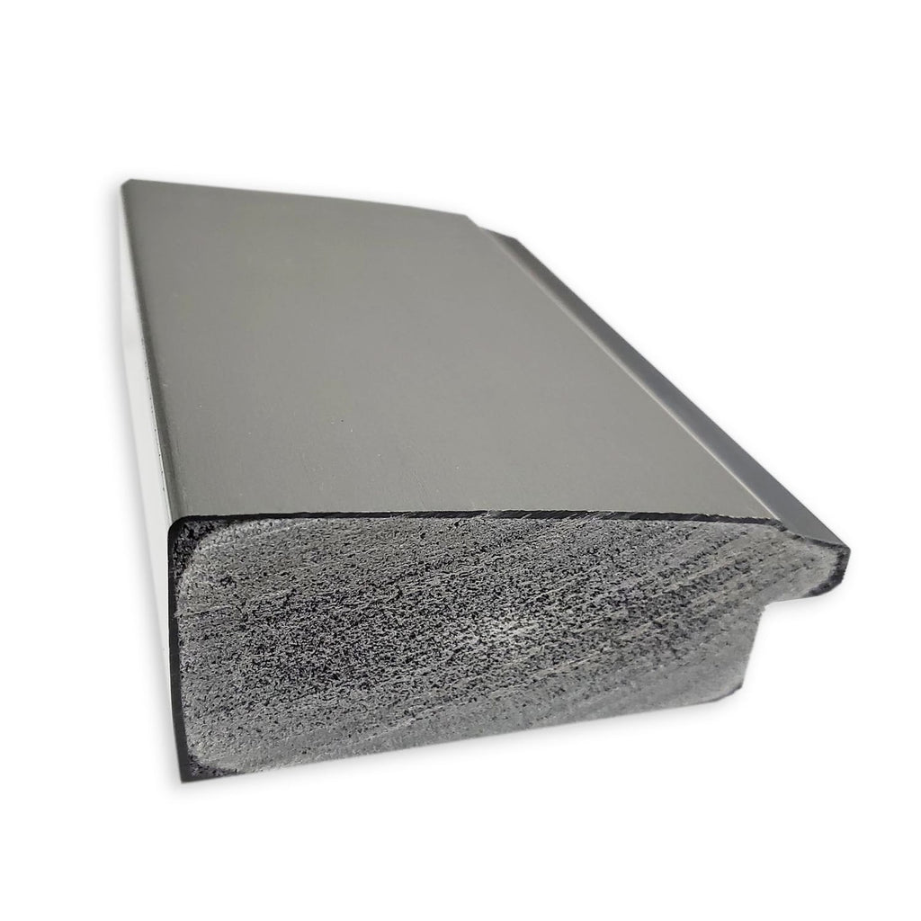 Miroir mural biseauté pour salle de bain - Cadre Vista en nickel brossé