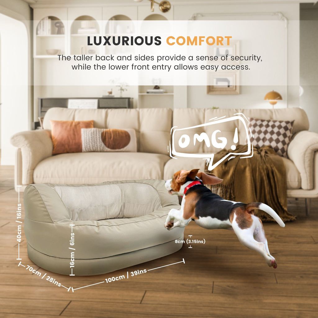 Lit orthopédique imperméable en mousse pour chien WOWMAX pour grands chiens