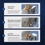 Fauteuil inclinable de massage à gravité zéro avec massage complet du corps, chauffage et audio Bluetooth intégré